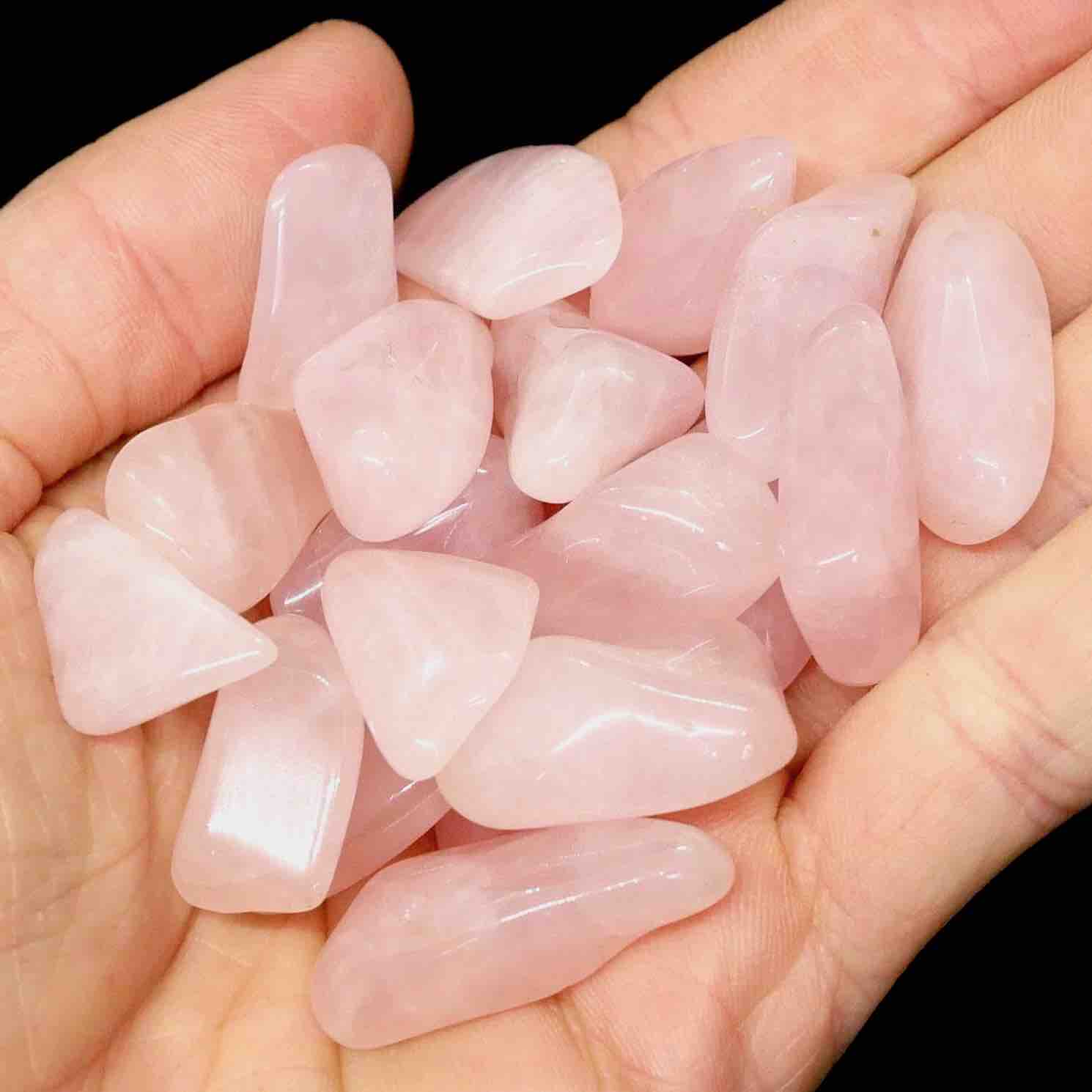 11 x Rose Quartz Tumblestones Crystals 19-40g *CHOOSE YOUR SET* Love Reiki RQ6