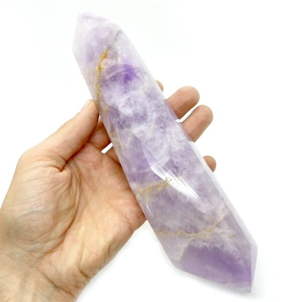 Amethyst, Lavender Polished Double Terminated XL Wand 24cm 660g 3