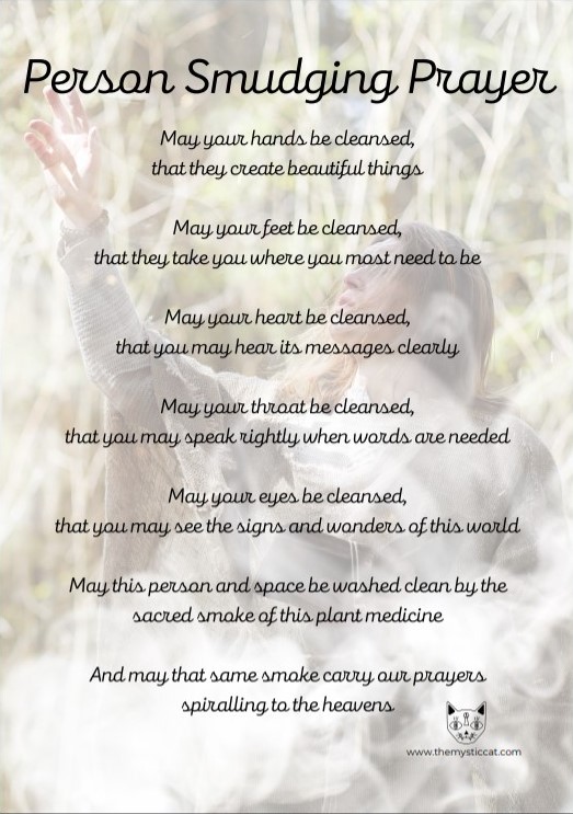 Smudging Prayer for spaces