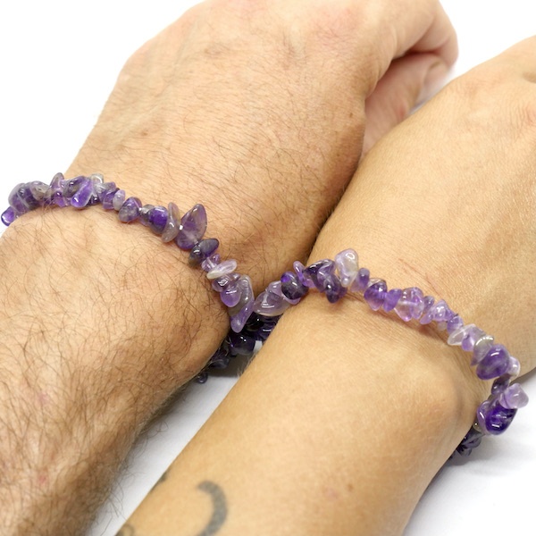 Double Amethyst Bracelet 8mm Purple Bracelet Gemstone Bracelet Gemstone  Jewelry Crystal He  Purple bracelet Amethyst bracelet beads Purple  gemstone bracelet