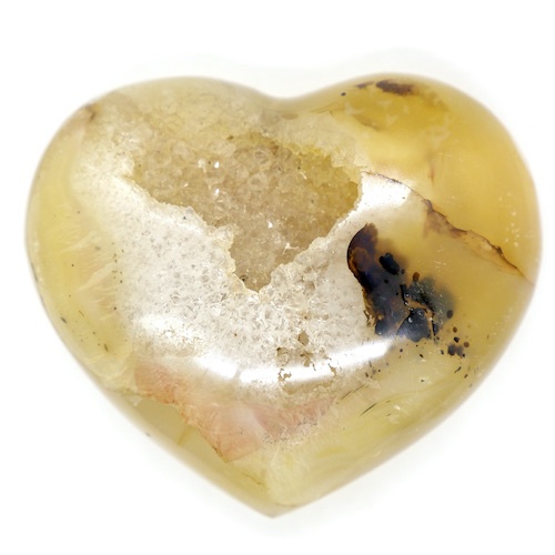 Fugere Dendritic Agate Crystal Heart 5cm 91g A14/3 1