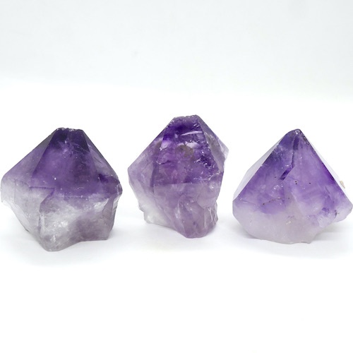 Amethyst Polished Candle Standing Points 120-140g 1 A13 3
