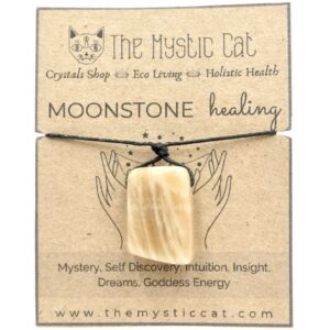 Moonstone Crystal Healing Necklace 1 HNMO1