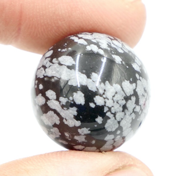 Snowflake Obsidian Mini Crystal Ball Sphere 1.5-2cm SE02-6