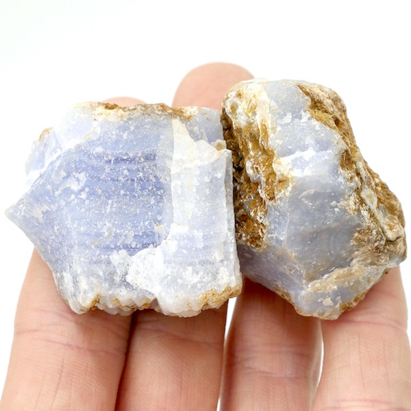 Blue Lace Agate Rough Pieces B Grade 40-60g 2