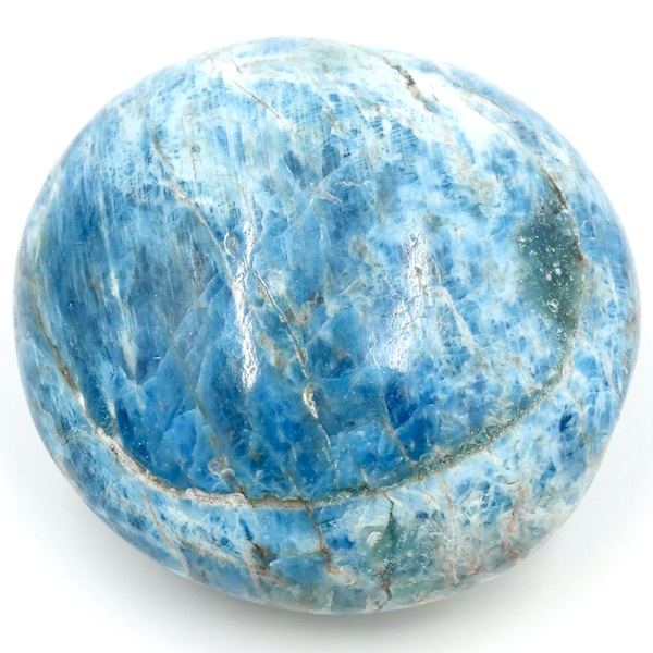 Blue Apatite gallet palm stone 180-220g GA01/7