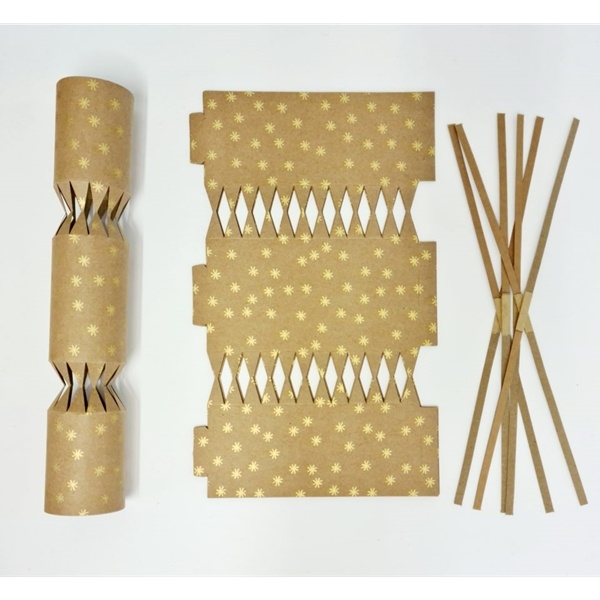 DIY Eco-friendly gold star Kraft crackers