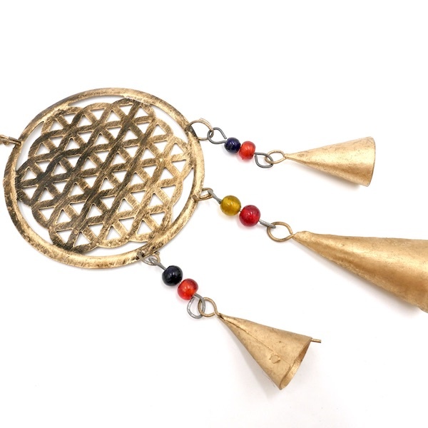 Wind Chime Brass Flower Of Life 3 in 1 3