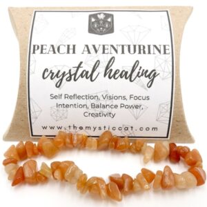 Aventurine, Peach Chip Crystal Healing Bracelet