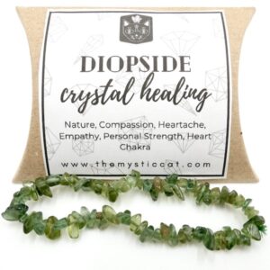 Diopside chip Crystal Healing Bracelet