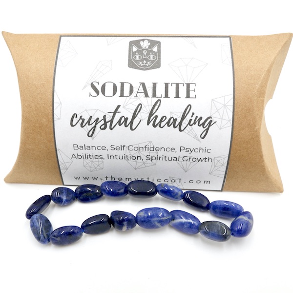 Sodalite Nugget Crystal Healing Bracelet