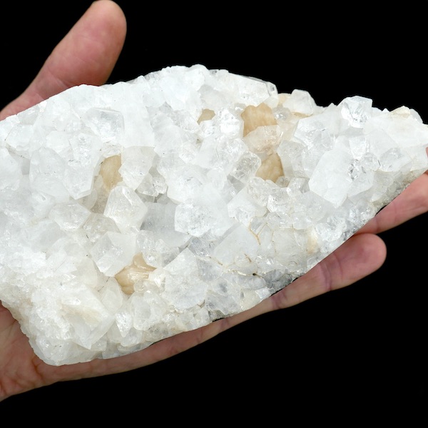Clear Apophyllite with Stilbite Cluster 14cm 3
