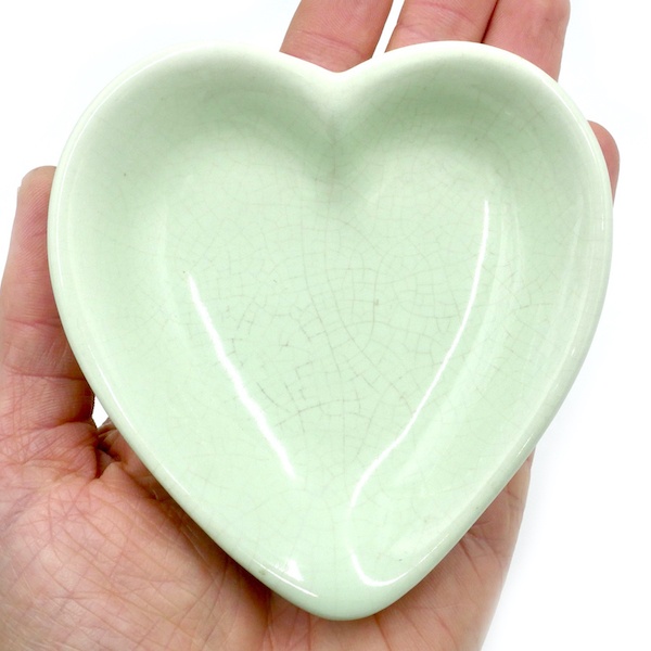 Heart Shaped Green Bowl 3 PSSSB01