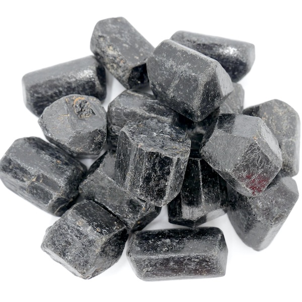 Tourmaline, Black Alluvial Rough Crystal 30-40g 1 T19 3