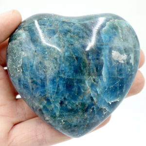 Apatite, Blue Crystal Heart 6.5cm 2 HE01 15