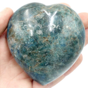 Apatite, Blue Crystal Heart 7cm 2 HE01 16