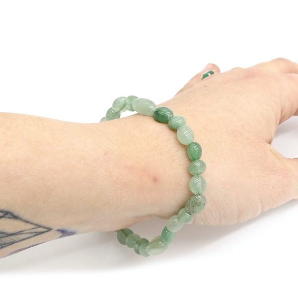 Aventurine, Green Crystal Healing Bracelet - Nugget 3