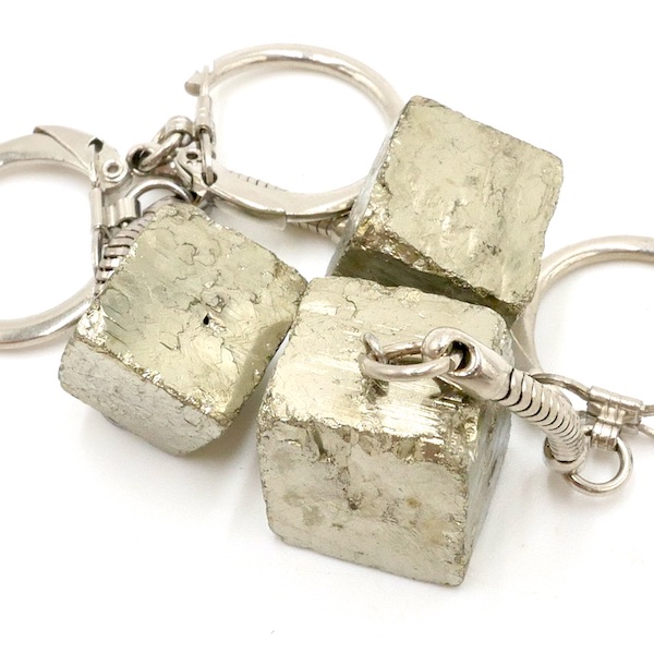 Keyring With Pyrite Cube 1 CP01 15