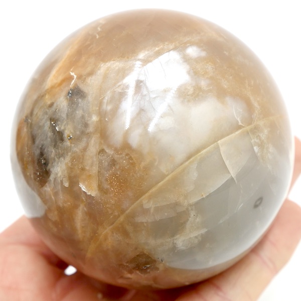 Moonstone, Salmon Crystal Sphere 7cm 2 SE04 5