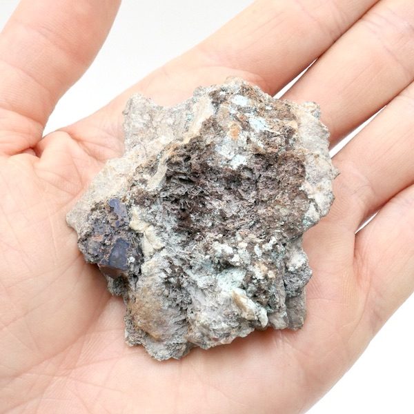 Cuprite, Crystalline in Stellar Beam Calctite & Chrysocolla RARE 54g 6cm 3 C11 4