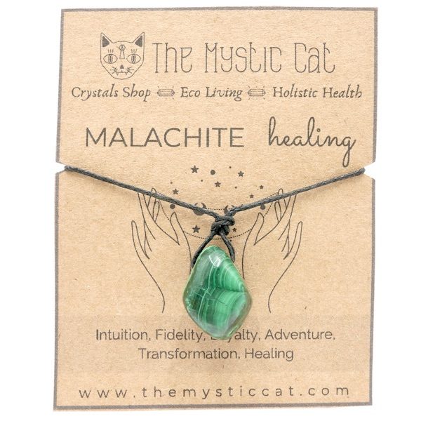 Healing Necklace Malachite 1