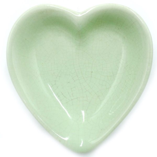 Heart Shaped Green Bowl 1 PSSSB01