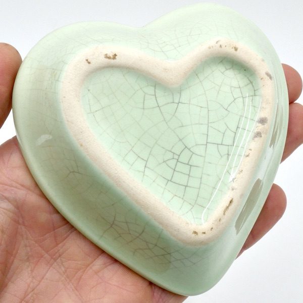 Heart Shaped Green Bowl 2 PSSSB01