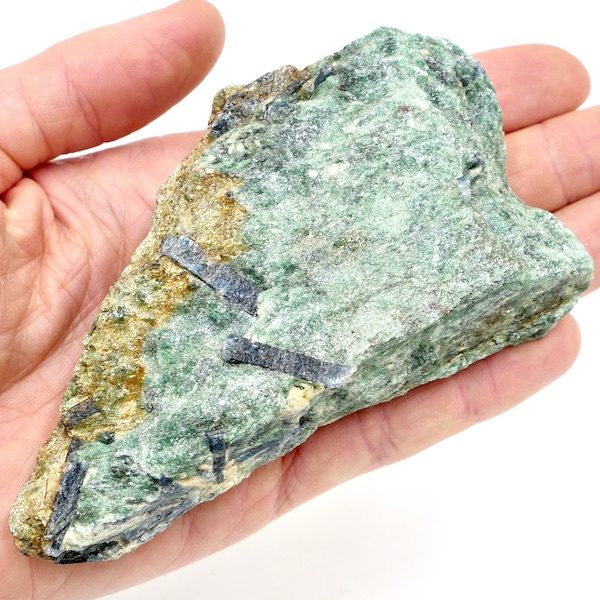 Blue Kyanite crystals in Green Fuchsite 11.5cm K02/1 3
