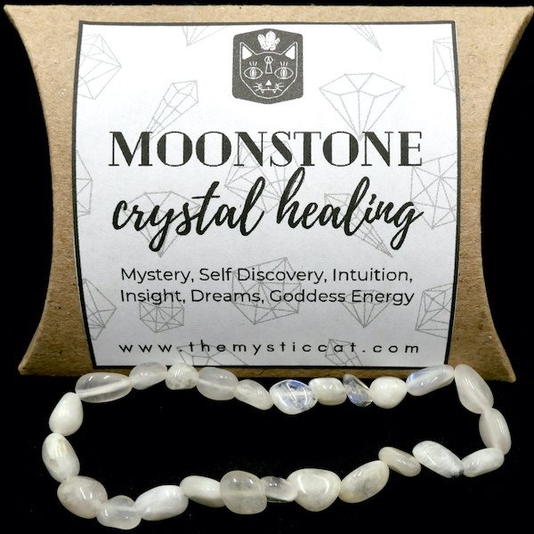 Moonstone Nugget Crystal Healing Bracelet