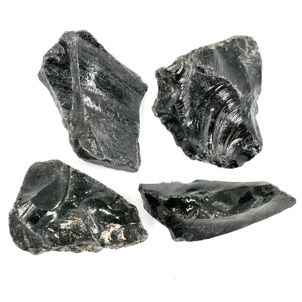 Black Obsidian natural rough pieces 10-20g 1