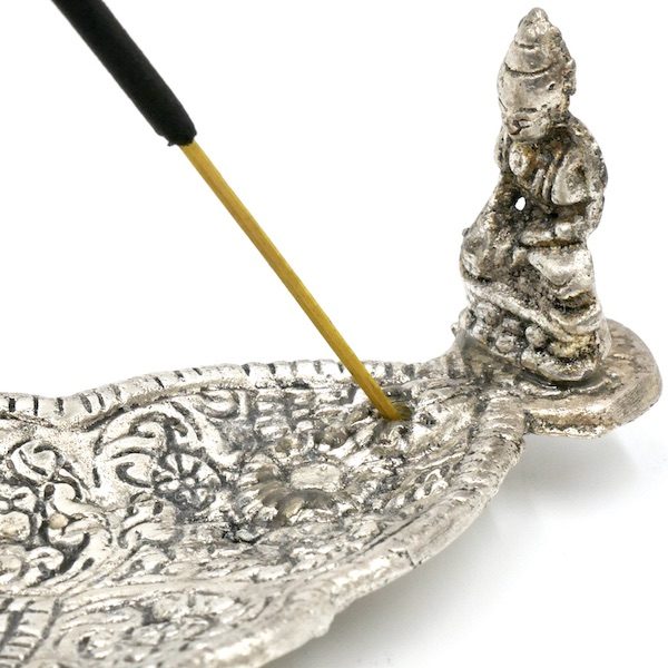 Ornate Metal Buddha Incense Holder 25cm 2 IHME02 BB