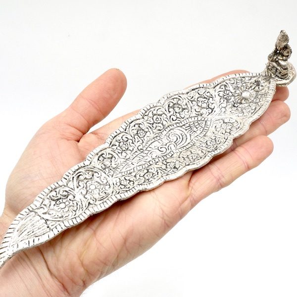 Ornate Metal Buddha Incense Holder 25cm 3 IHME02 BB