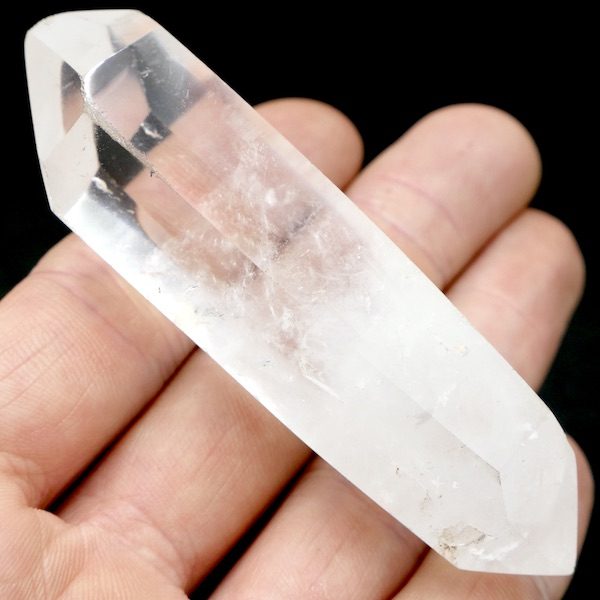 Quartz, Clear Crystal Polished Double Terminated Point 8.5cm 2 DT01 15