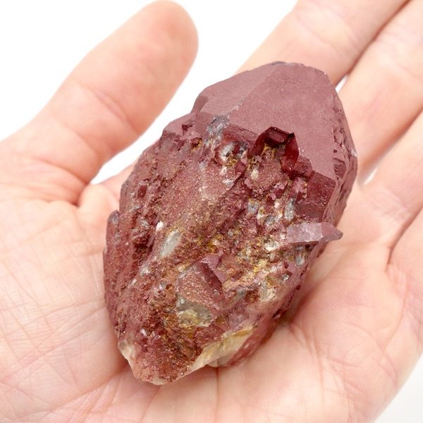 Quartz, Red Hematoid Crystal Point 6cm 106g 3 Q31 6