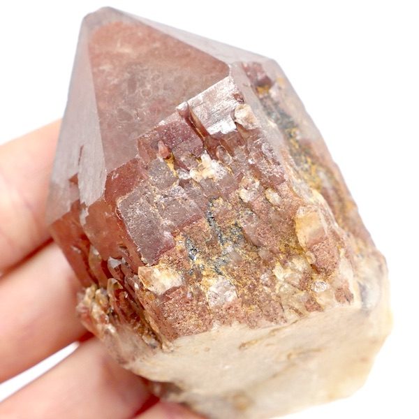 Quartz, Red Hematoid Crystal Point 8cm 198g 2 Q31 5