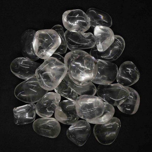 Clear Quartz Crystal Tumbled Stones LG 1