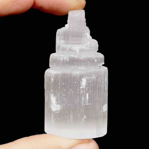 Selenite Satin Spar Crystal Tower Mini 6cm 2