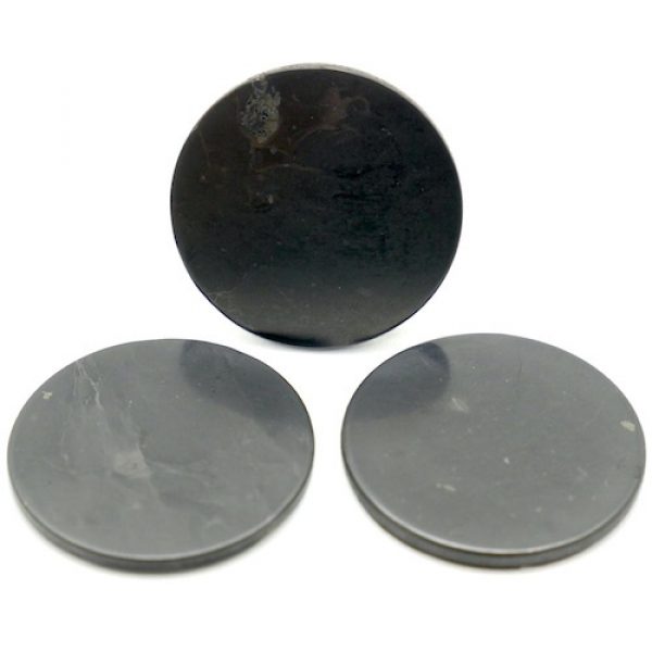 Shungite Round Cellphone Plate EMF Protection 1