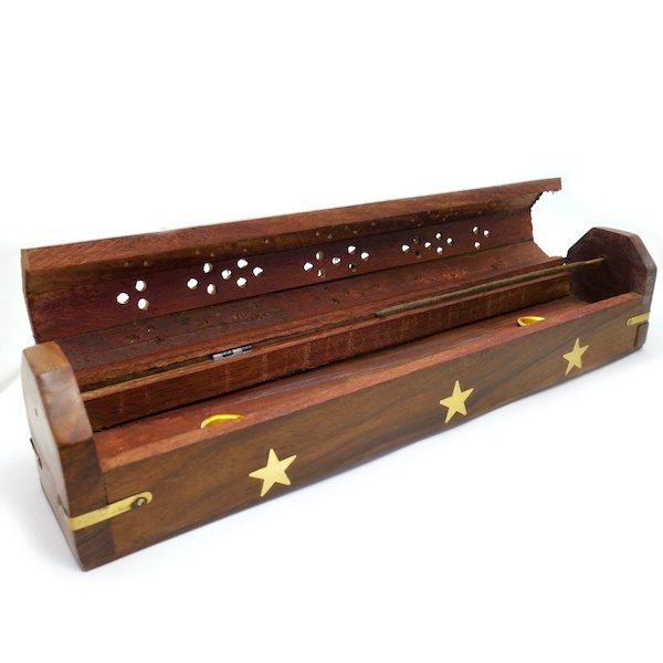 Wooden Box Incense Holder Star 1 IHC3