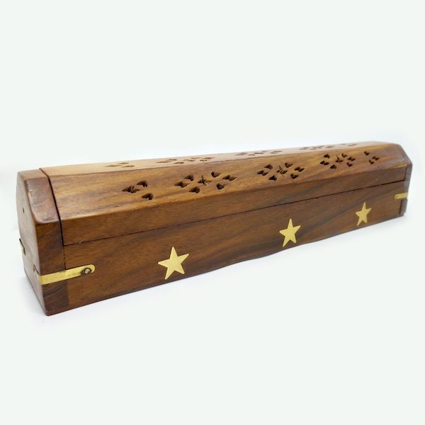 Wooden Box Incense Holder Star 2 IHC3